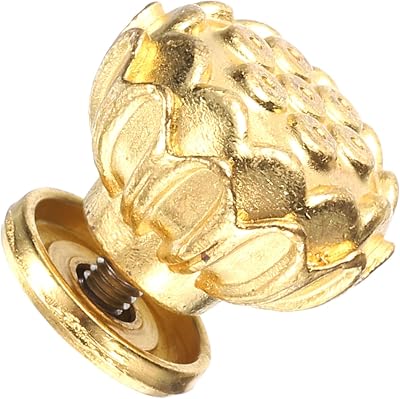 uxcell Teapot Button Lid Knobs Flower Tea Kettle Pot Cover Handle Knobs Lid Top Replacement for Teapot Teakettle Ceramic Pot Accessories Supplies, Gold