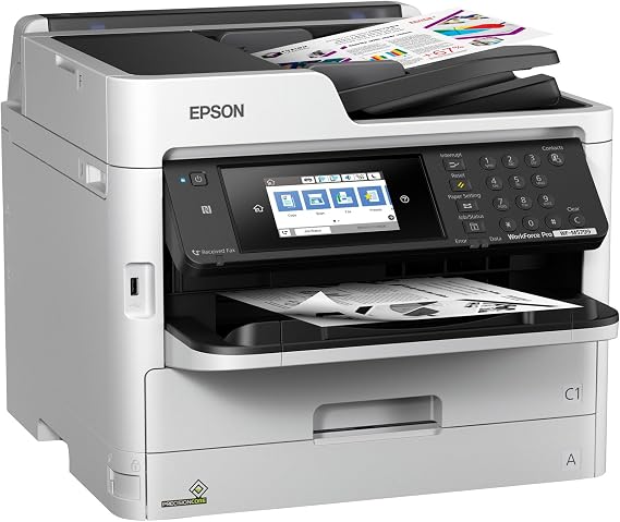 Epson Workforce Pro WF-M5799 Monochrome MFP Supertank Printer, White (C11CG04201-LB) | Monochrome