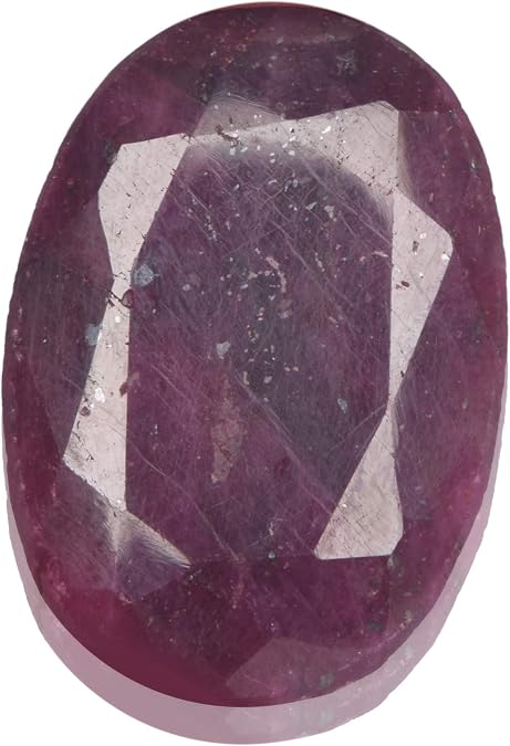 Natural Red Ruby Stone,Cetrtified Red Colored Ruby Stone 95.50 Carat Red Ruby Oval Faceted Shape Gemstone EW-394