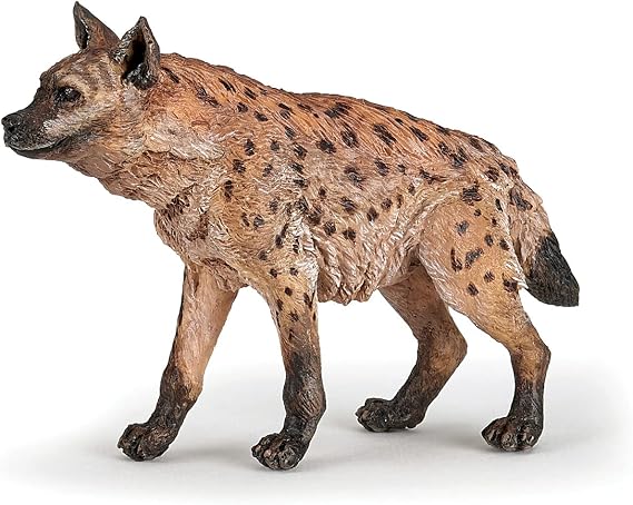 Papo Detailed Hyena Figurine Toy, Wild Life Collection, Kids Ages 3+