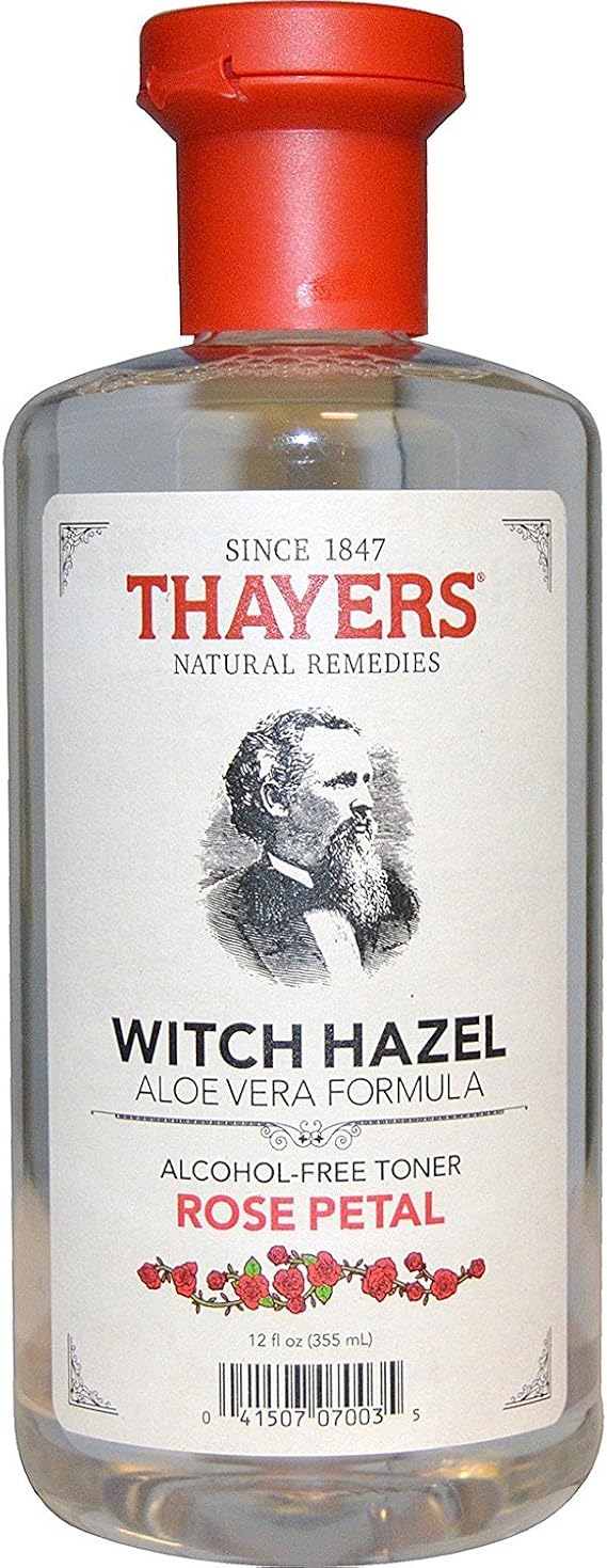THAYERS Rose Petal Witch Hazel Toner - Alcohol Free & Organic Aloe Vera