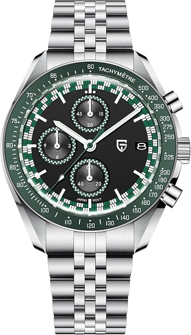 TYBERLEY Pagani Design PD1816 Men's Watch Racing Chronograph Sport Quartz Watch VK67 Movement AR Sapphire Waterproof Vintage Casual Men's Wristwatch
