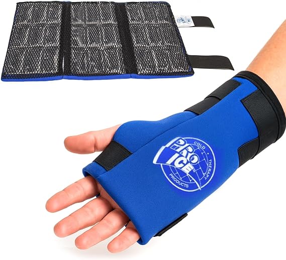Pro Ice Wrist Cold Therapy Ice Wrap - Instant Relief Ice Pack Fit for Left & Right - Adjustable Straps, Long-Lasting Cooling - Universal Fit - Multipurpose & Reusable - 1 Ice Wrap Included - PI 300