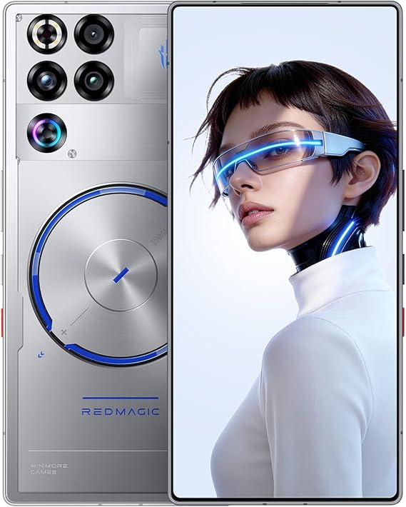 REDMAGIC 11S Pro 144Hz Gaming Phone, 5G Android Smartphone, 16GB RAM+512GB ROM, Snapdragon 8 Elite Gen 5 Leading, 6.85" 1.5K AMOLED Full Screen, 50MP Camera, Unlocked Mobile Phone Silver