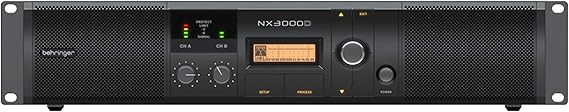 Behringer NX3000D Ultra-Lightweight 3000 Watt Class-D Power Amplifier with DSP Control and SmartSense Loudspeaker Impedance Compensation