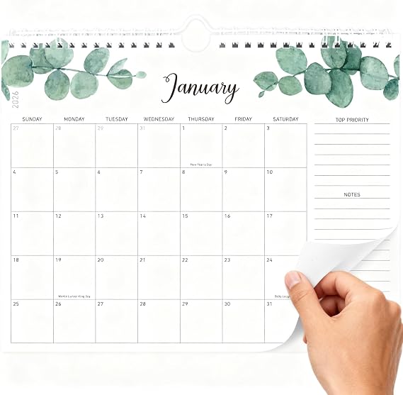 2026 Wall Calendar 18 Month Calendar from Jan 2026Jun 2027 with Thick Paper & Aesthetic Design, Perfect for Home, Office & Classroom, Ideal for Busy Professionals & Families, 10X12"
