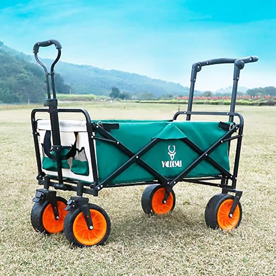 Trolleys,Multifunction Trolley,Portable Recycling Vehicles,Outdoor Camping Camper Car Beach Wagon Garden Shopping Cart Portable Folding Car Foldable Outdoor Facility Ste