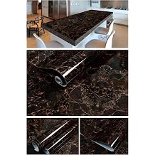 Marble Pattern Kitchen Countertop Adhesive Foil Brown Decorative Wallpaper 1420