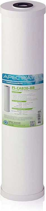 APEC Water FI-CAB20-BB Whole House GAC Carbon Filter, 20 Inch