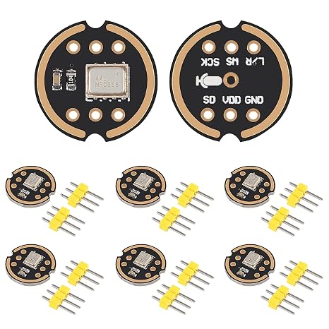 INMP441 Omnidirectional Microphone I2S Interface Digital Output Sensor Module Supports for ESP32 (6pcs)