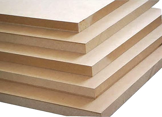 Custom Size 1/4'' (6mm) X 24'' X 24'' MDF Board (3 Pieces)