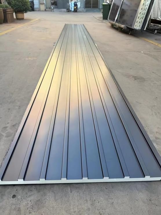 Grey Cladding of Metal for Building, Sun Protection Tin Roof Replacement Panels/Laminas para Techo/,10 15 20 25 30 Pieces Metal Wall Panels,Easy to Install(30pcs-l 1.8m/70.9in)
