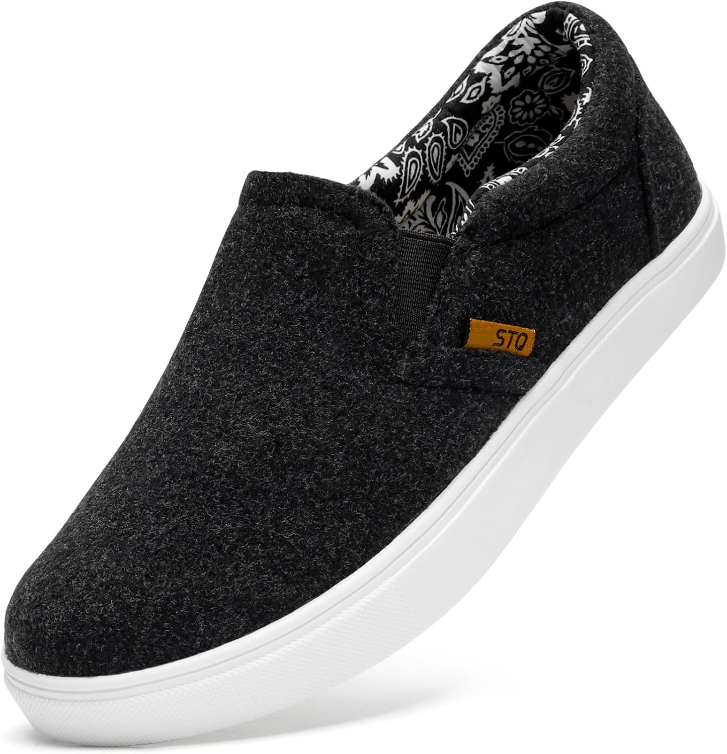 STQ Wide Toe Box Slip On Shoes for Women | Business Casual Shoes for Women Trendy Fashion Sneakers Lightweight Loafers Shoes