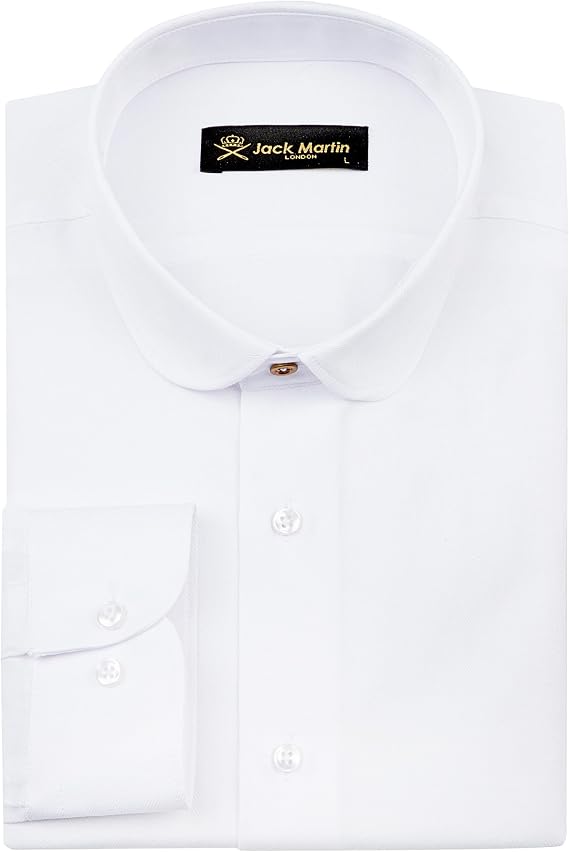 Club Collar Shirts for Men | Mens Long Sleeve Dress Casual Stylish & Formal Button Up Shirts in 1920s Style