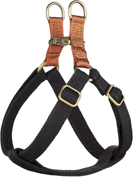 Didog Step in Dog Harnes for Small Dogs, Black, S, Chest 14-22"