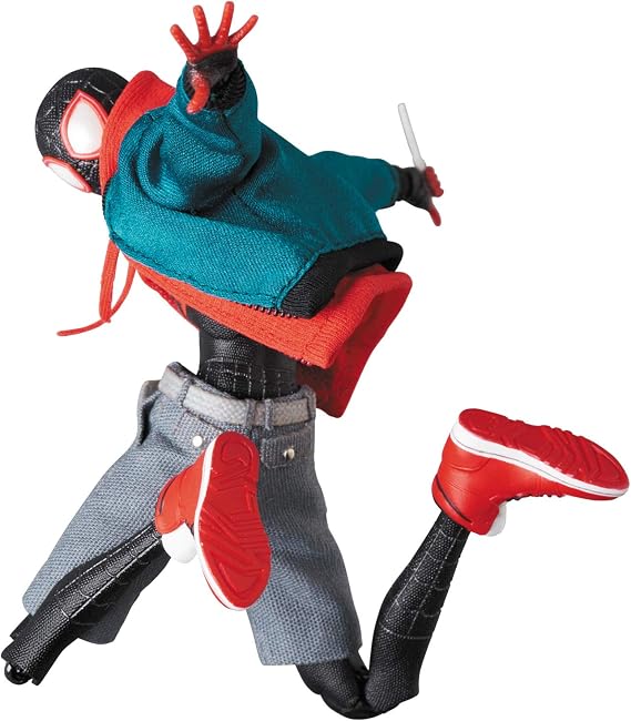 MAFEX Spider-MAN (Miles Morales) (Spider-MAN: INTO THE Spider-Verse Edition) Painted Action Figure