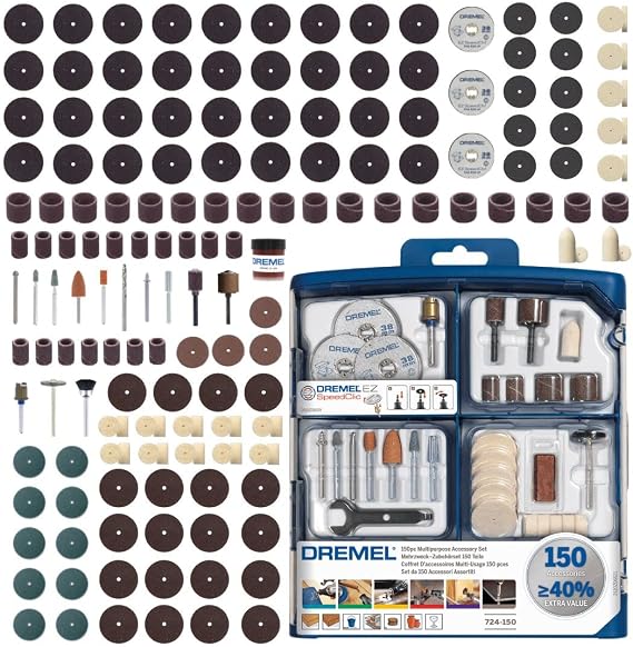Dremel 724 EZ SpeedClic Multi-Purpose Accessory Set, 150's