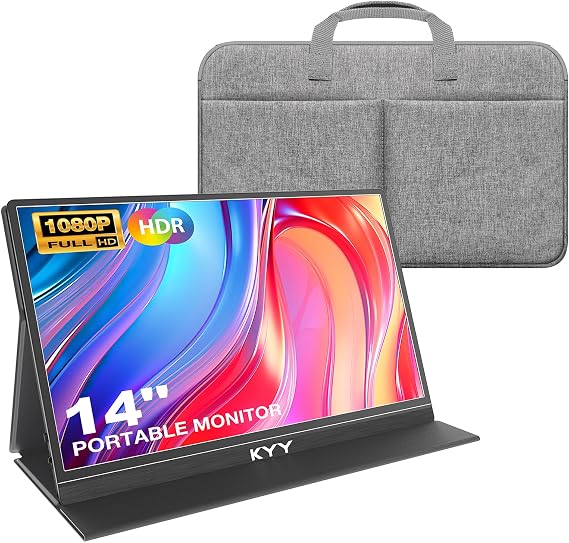 KYY 14" Portable Monitor and Travel Bag