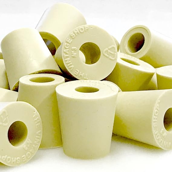 Vintage Shop #3 Rubber Stopper with Hole - 2-Pack