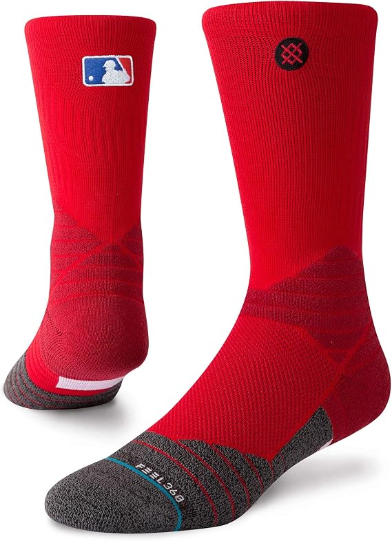 Stance Men's M559C16DIA MLB On Field Diamond Pro Crew Sock