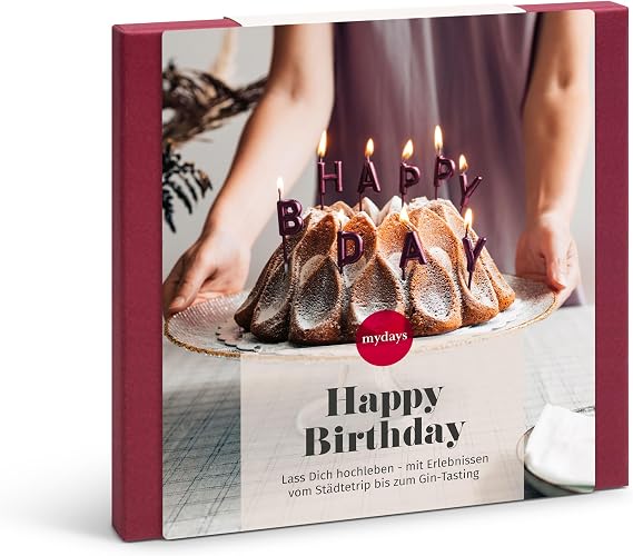 mydays Happy Birthday Gift Box Birthday gift for 1-2 people free experience selection of approx. 1802 locations