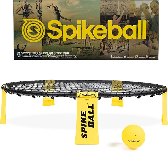 Spikeball Game - as seen on Shark Tank TV - 1 Ball Set, Drawstring Bag and Rule Book
