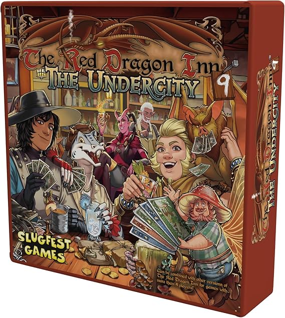 Slugfest Game: The Red Dragon Inn 9: The Undercity - Stand Alone Or Combine, Strategy Board Game, Explore The City Below The City, Age 13+, 2-4 Player