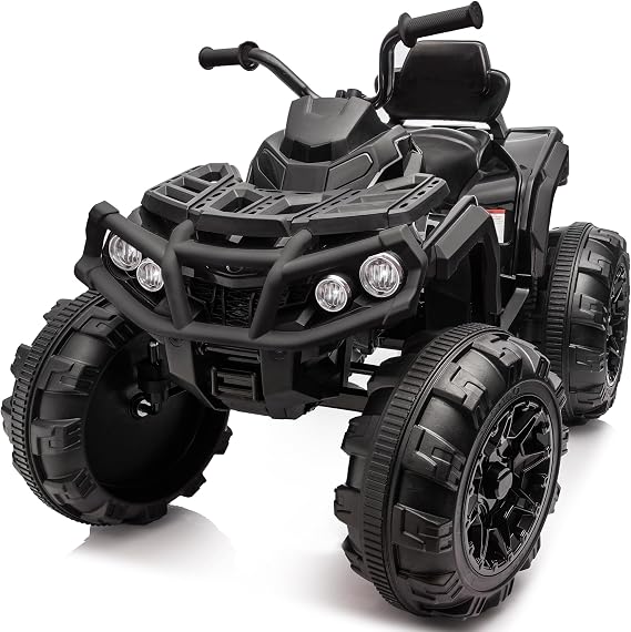 Hikiddo 24V Kids ATV 4 Wheeler, Electric ATV Four Wheeler for Big Kids 3-8