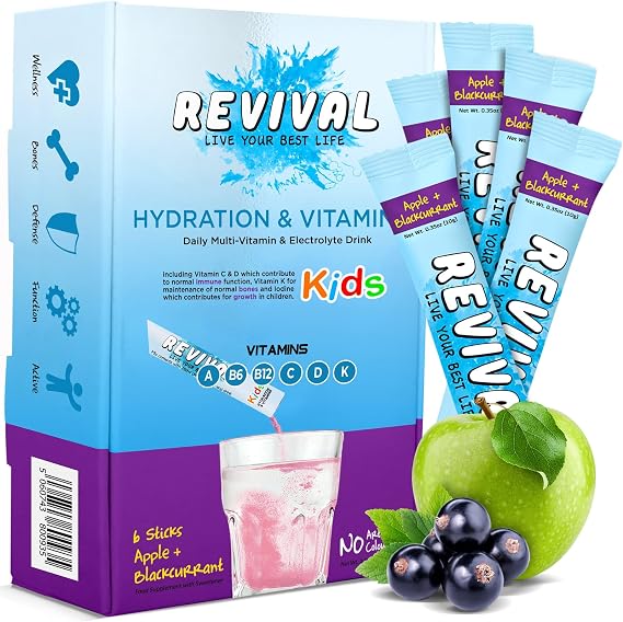Revival Kids Hydration Squash Drink | Electrolytes & Vitamins A C D K B12