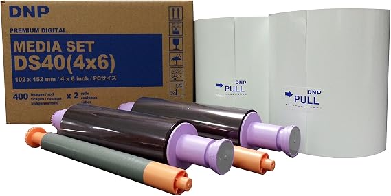 DNP DS40 4 x 6 Dyesub Printer Paper, 800 Glossy Prints by DNP