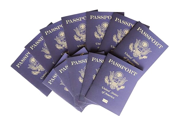 SJPRINTER Blank Passport Notebook | Little Passports | School Projects, Party favors, Airplane, Travel journal, Geography, Classroom social study (18PassportsOnly)