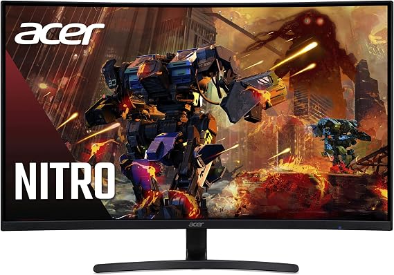 acer Nitro ED323QU Pbmiippx 31.5" WQHD 2560 x 1440 VA 1500R Curved Gaming Monitor | AMD FreeSync Premium | Up to 165Hz | 1ms (VRB) | DisplayHDR400 | DCI-P3 92% | 2 x Display Port 1.2 & 2 x HDMI 2.0