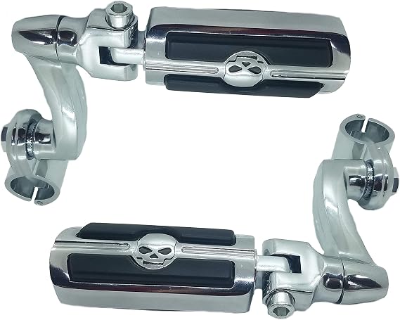 Zoom Zoom Parts 1 1/4" Frame Highway Foot Pegs Rest For Harley Honda Suzuki Touring Electra Rode King Street Guide Shadow Goldwing