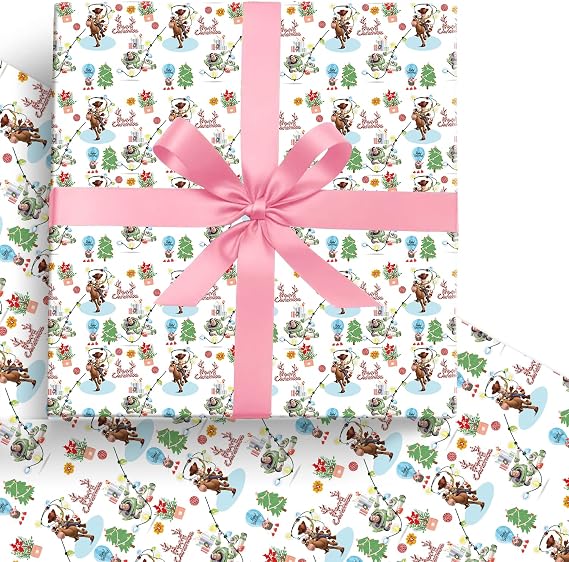 EYQQM Pack of 5 Gift Wrapping Paper 20" x 30" Kraft Paper Wrapping Paper Sheets Pack for Kids Birthday, Christmas Party Storage Festive Decoration (White)