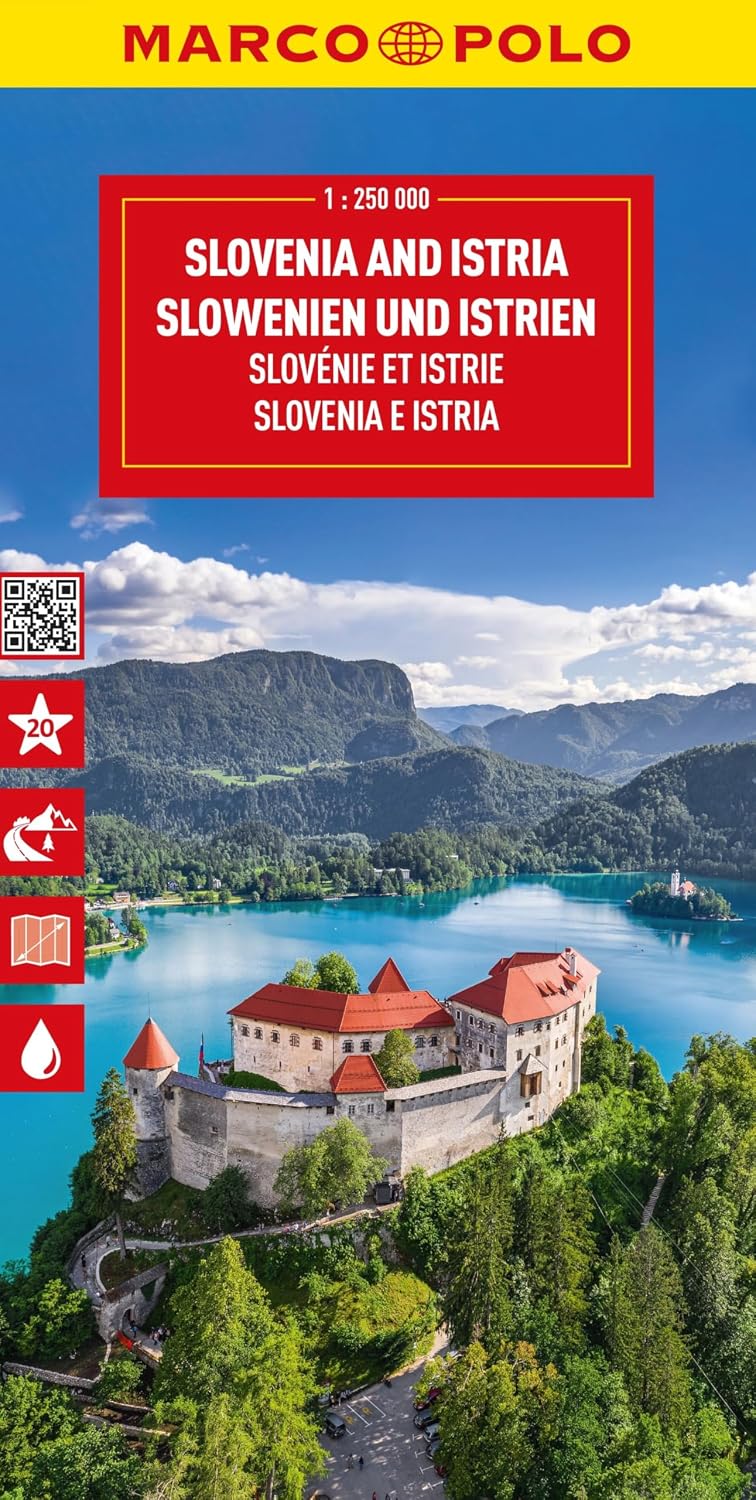 Slovenia and Istria Marco Polo Map: 1:250000 Marco Polo Maps: Wegenkaart Schaal 1 : 250.000 Map – Folded Map, 19 Oct. 2023