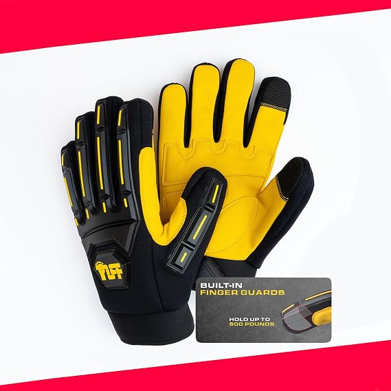 1050 Cut & Impact Resistant Glove, A5 Level Cut Liner, Crush Resistant Glove W/Finger Guards