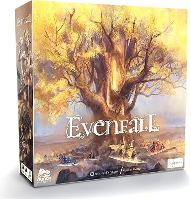 Evenfall - Strategy Board Game, Engine-Builder Card Game, Boundaries of Reality & Supernatural Dissolve, Ages 14, 1-4 Players, 60 Minutes