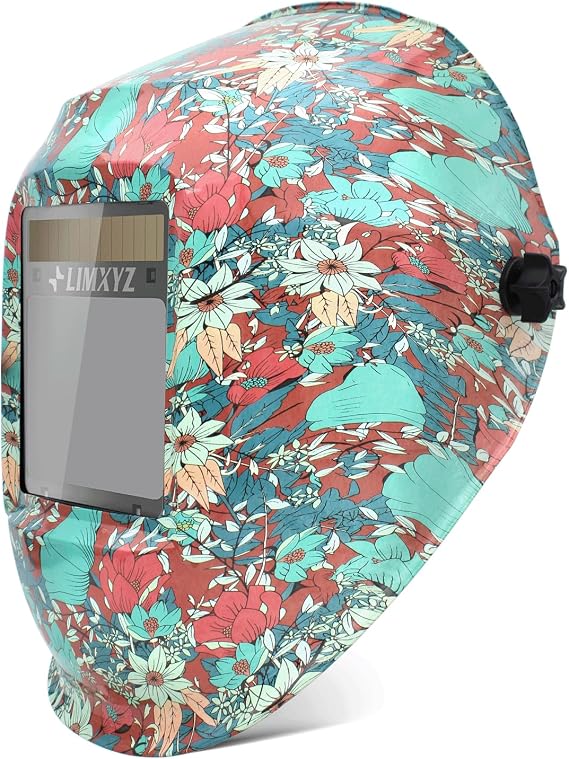 Welding Helmet Auto Darkening,Large Viewing 3.94 * 3.15" True Color Welding Hood with 4 Arc Sensors Solar Powered,Wide Shade 5-9/9-13 for TIG, MIG, MAG (B-001)