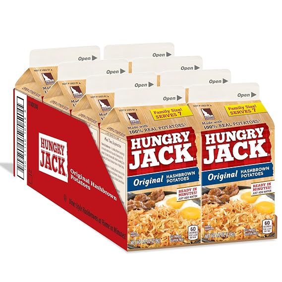 Hungry Jack Gluten Free Hash Browns, Original, 8 Count