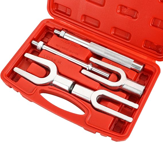 Ball Joint Separator Set 5PCS Pickle Fork Splitter Kit | Tie Rod Tool Set Ball Joint Tie Rod Pitman Arm Remover Separator Set for Cars and Light Trucks
