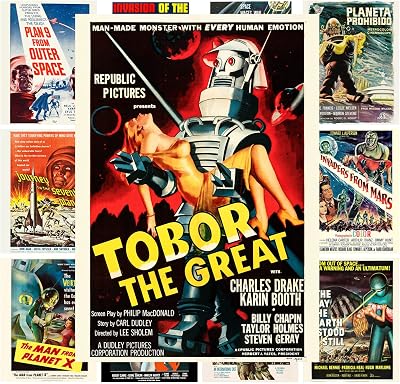 Movie mini-posters 13 posters 8x11 SciFi Space Robots Vintage Movie Posters Covers retro exploitation movie
