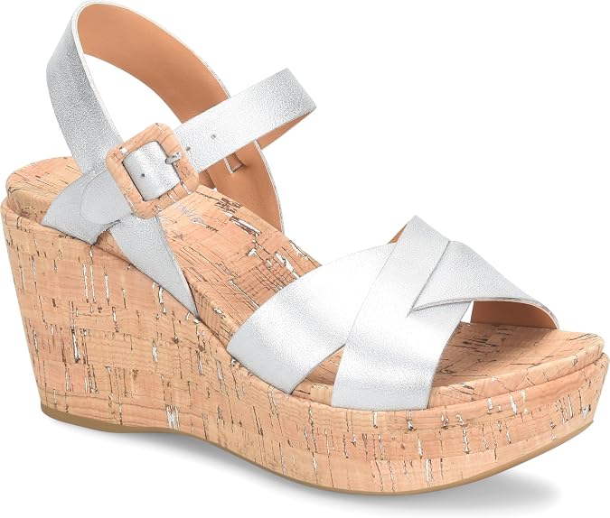 KORK-EASE Women's Ava 2.0 Leather Wedge Sandal