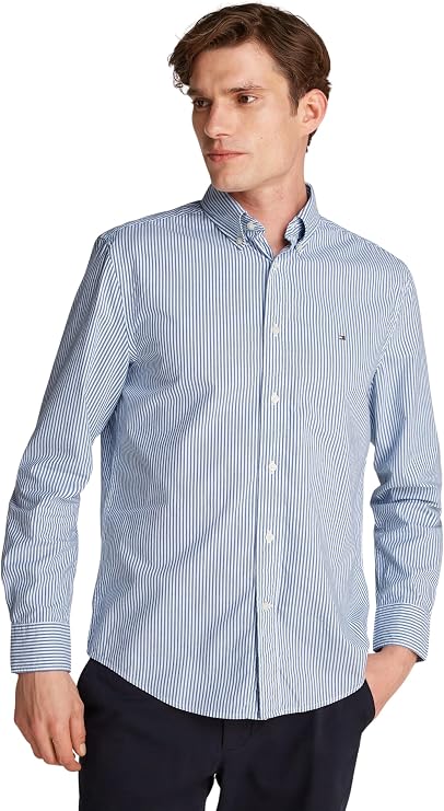 Tommy Hilfiger Men’s Flex Poplin Classic Regular Fit Shirt