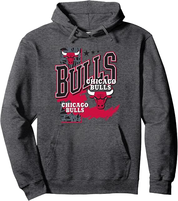 NBA Official Chicago Bulls Barred Player Hunger Pullover Hoodie
