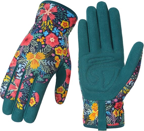Gardening Gloves for Women, Breathable Leather Garden Gloves,Gardening Gift
