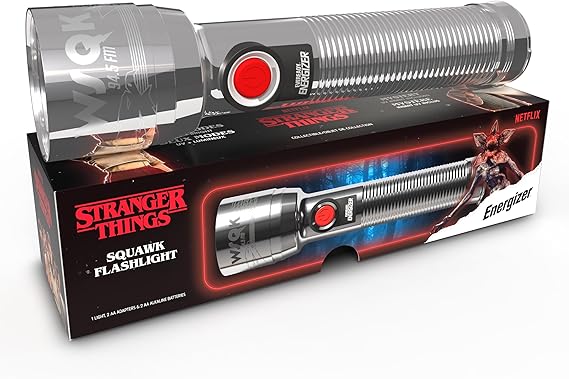 Energizer Stranger Things Squawk Retro LED Flashlight, Camping Flashlight