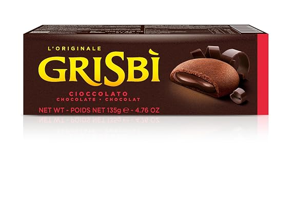 Matilde Vicenzi Grisbi Double Chocolate Cream Cookies, 4.8 oz (135 g)