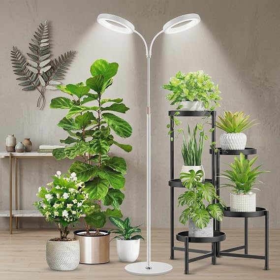 Grow Lights for Indoor Plants,Dual Head Full Spectrum Plant Light [Energy Class A]