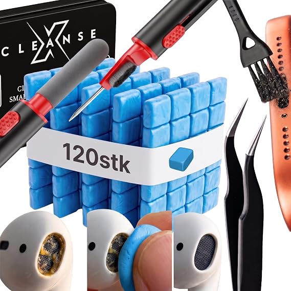 Cleaning Clay (120 Pieces) & Mobile Phone Cleaning Set Including ESD