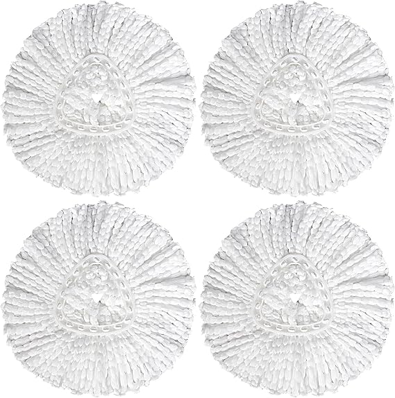New 4 Pack Mop Head Replacement Compatible with O Cedar Mop Replace Head EasyWring 1-Tank, Microfiber Spin Mops Refills, Easy Cleaning